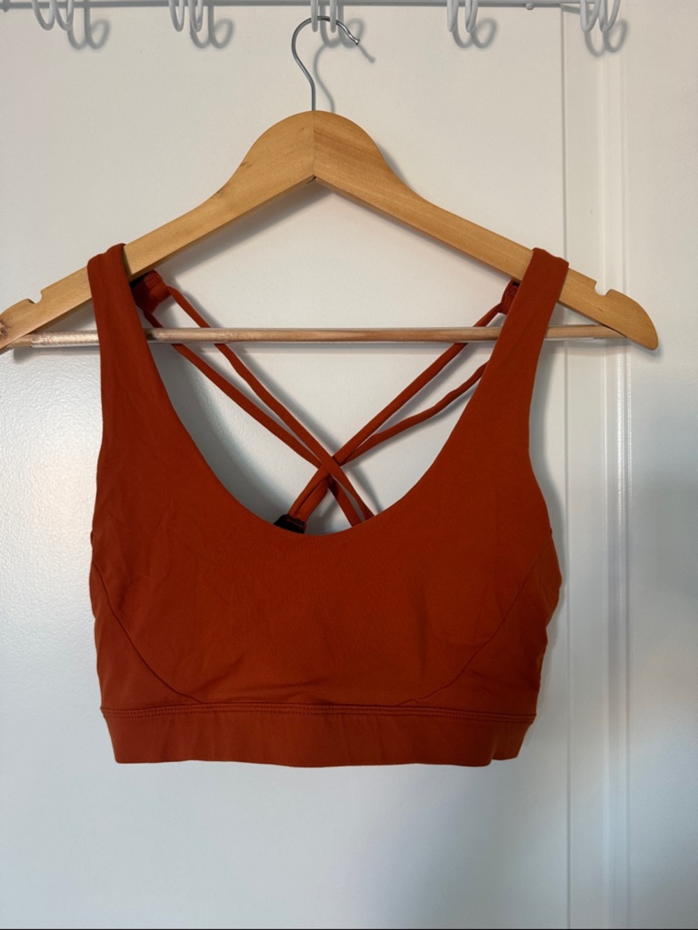Prana Burnt Orange Strappy Sports Bra